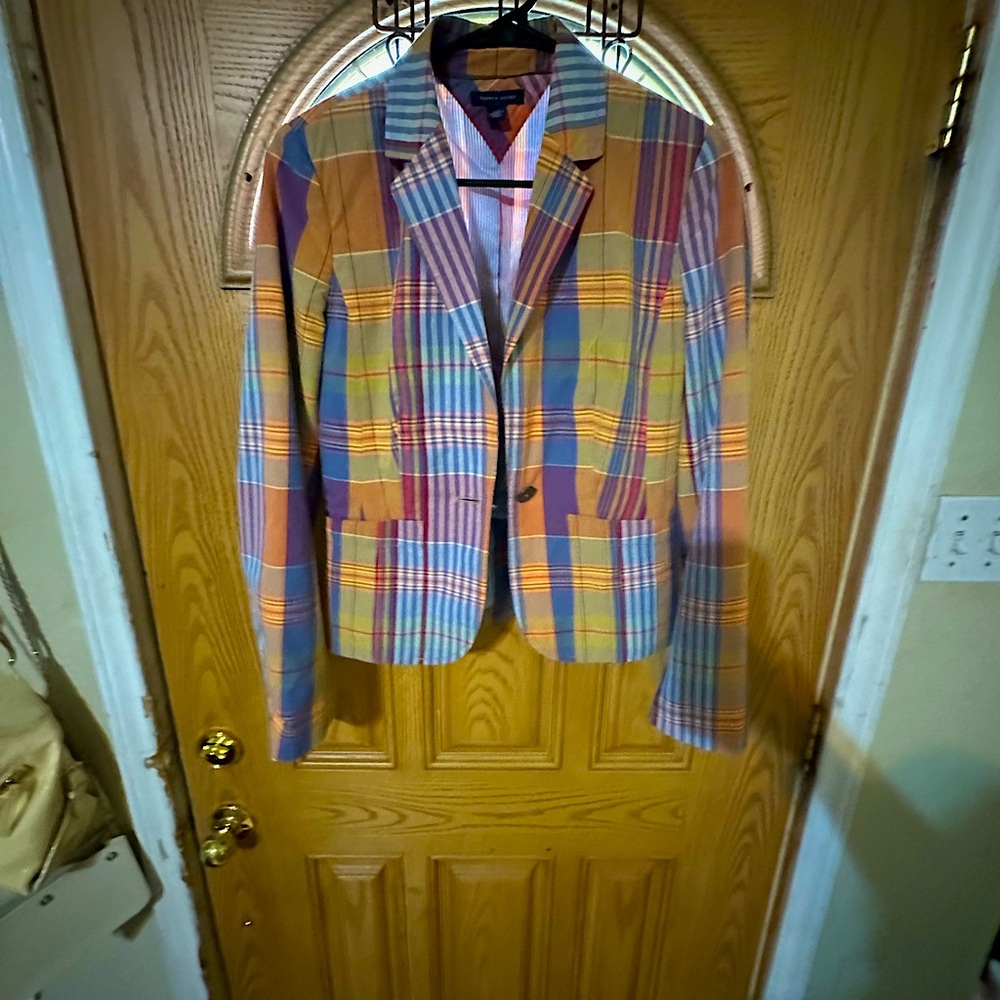 Tommy Hilfiger plaid  blazer